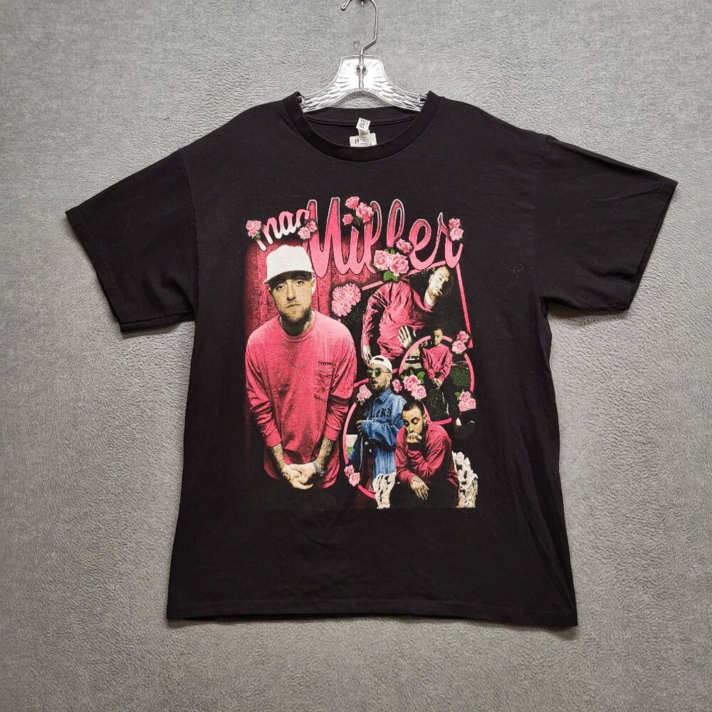 Mac Miller Men Shirt Large Black Hip‎ Hop Rap Short Sleeve Tee